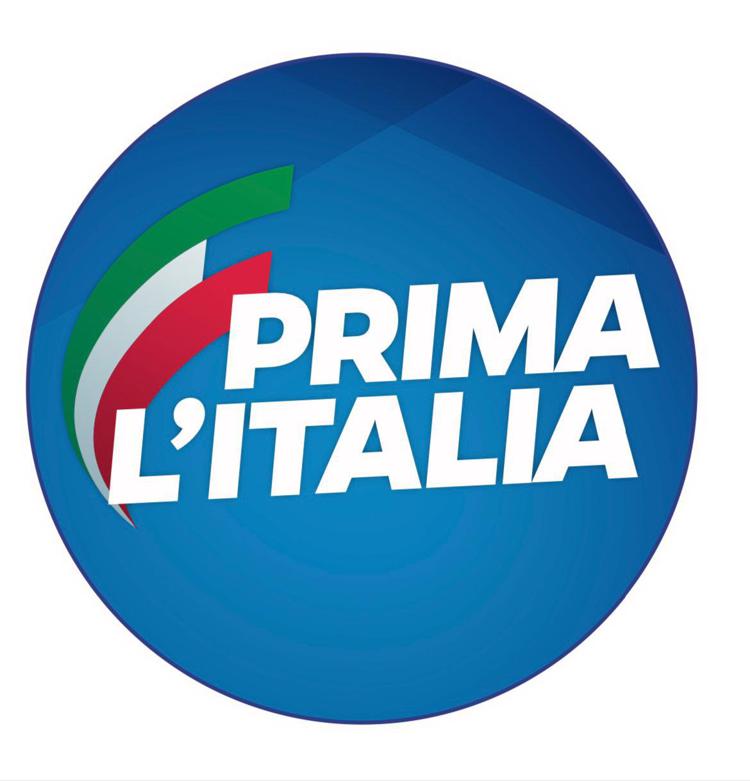 Lega: ecco logo 'Prima l'Italia' tondo blu e scia tricolore