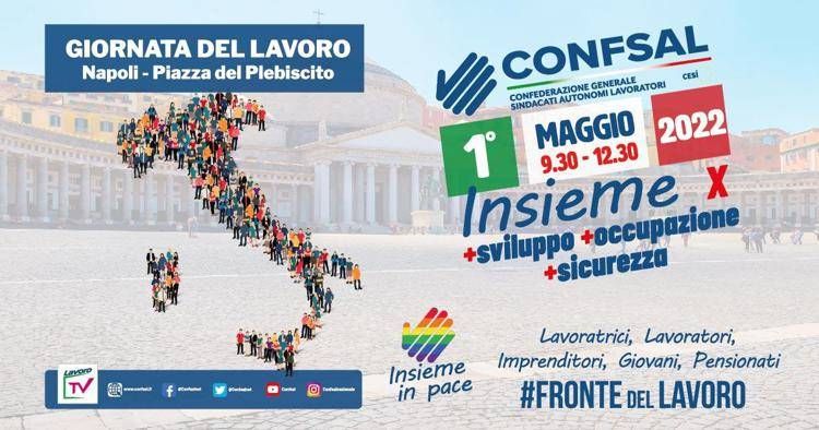 Segui la diretta: domenica Primo Maggio dalle 9.30 live l’evento Confsal