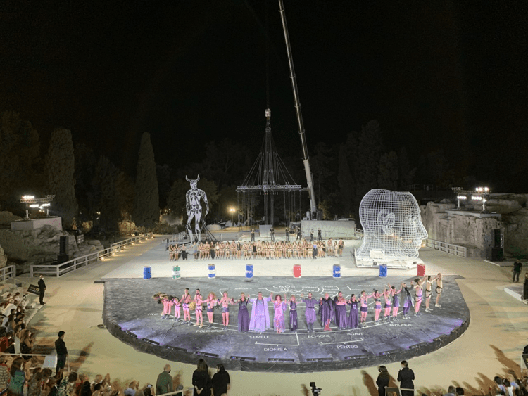 Spettacolo al Teatro Greco di Siracusa - (foto AdnKronos)