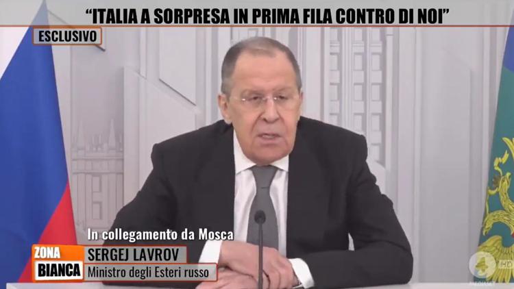 Lavrov a Zona Bianca, Mediaset: 