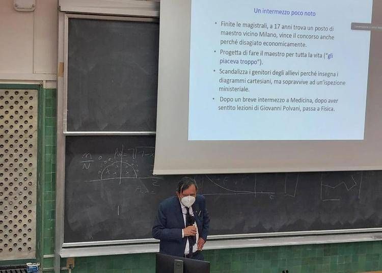 Il Nobel Parisi al convegno in ricordo dello scienziato Giorgio Salvini (Foto Ufficio Stampa Accademia dei Lincei) 