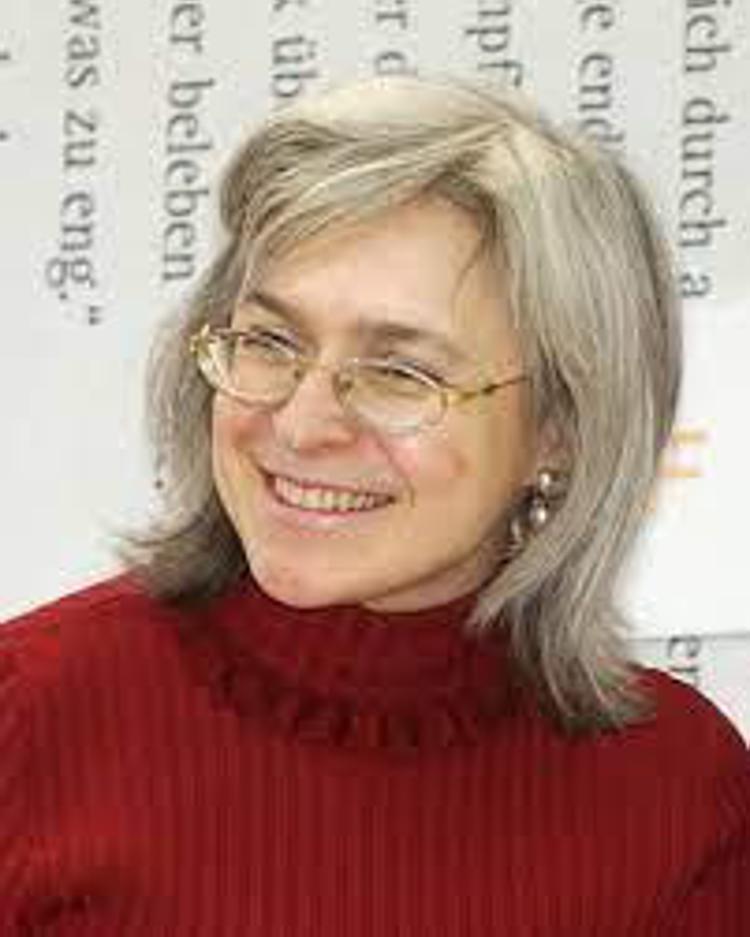 Anna Politkovskaja, la giornalista uccisa a Mosca nel 2006.