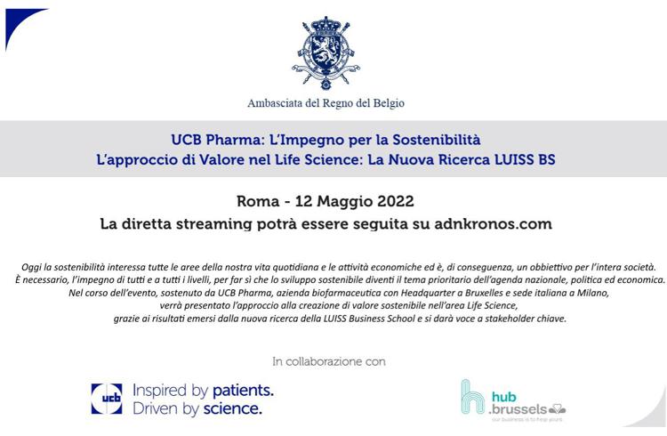 UCB Pharma: l’Impegno per la sostenibilità. L’approccio di valore nel life science: la nuova ricerca Luiss BS - Segui il Live Streaming