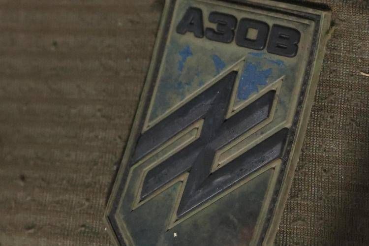 Ucraina, il simbolo della brigata Azov - Fotogramma /Ipa