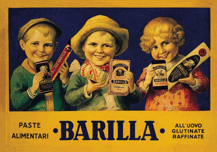 Pubblicità della pasta Barilla, 1933