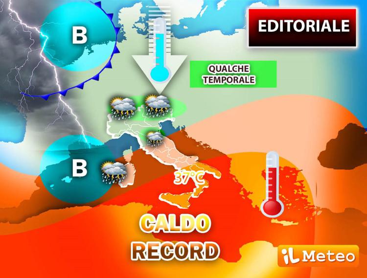 Pioggia al Nord, caldo record al Sud: il meteo divide l'Italia