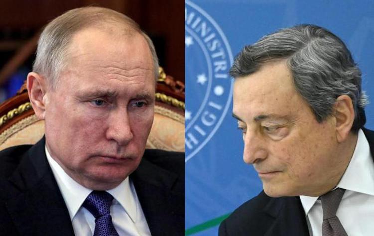 Russia, Putin a Draghi: 