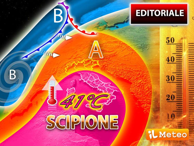 Ecco Scipione l’Africano, Italia a 41°C: le previsioni