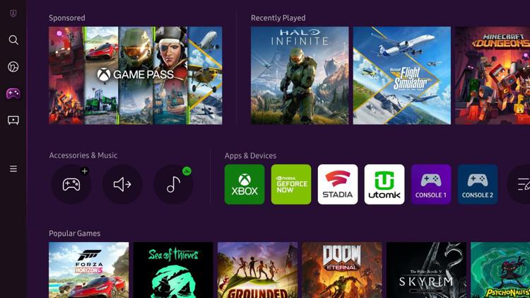 Xbox, i giochi in streaming arrivano sulle TV Samsung con Gaming Hub
