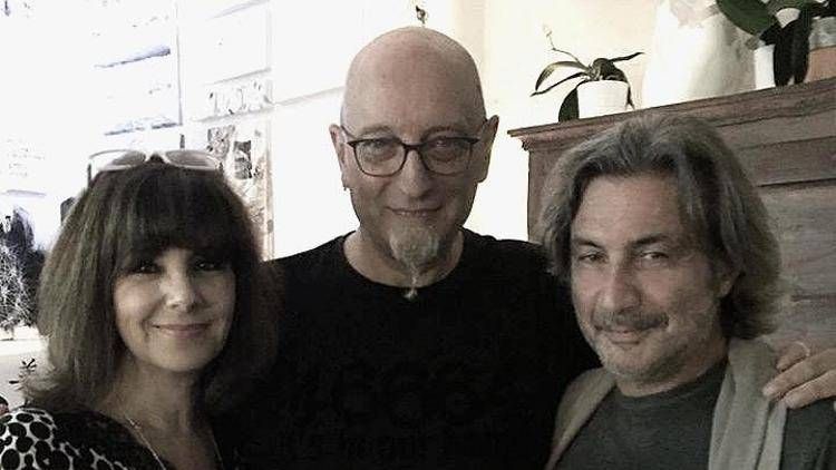Mauro Sabbione (al centro), con Roberta Petteruti e Mauro Matteucci