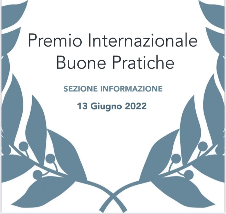 Logo del 'Premio Internazionale Buone Pratiche' assegnato dall'ufficio italiano Parlamento Europeo 