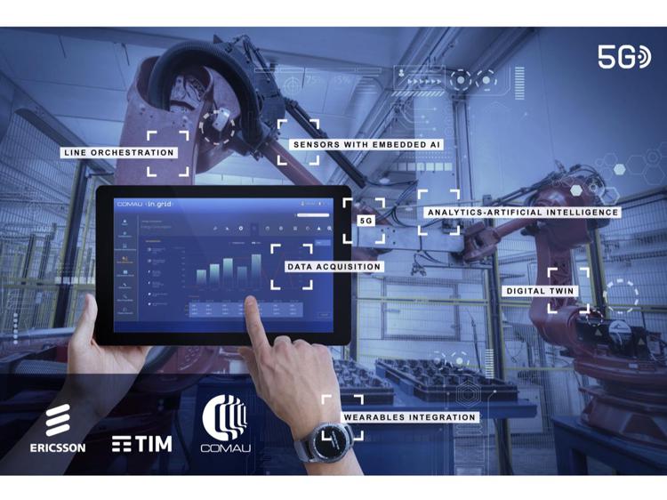 Ericsson, TIM e Comau sperimentano la fabbrica del futuro in 5G