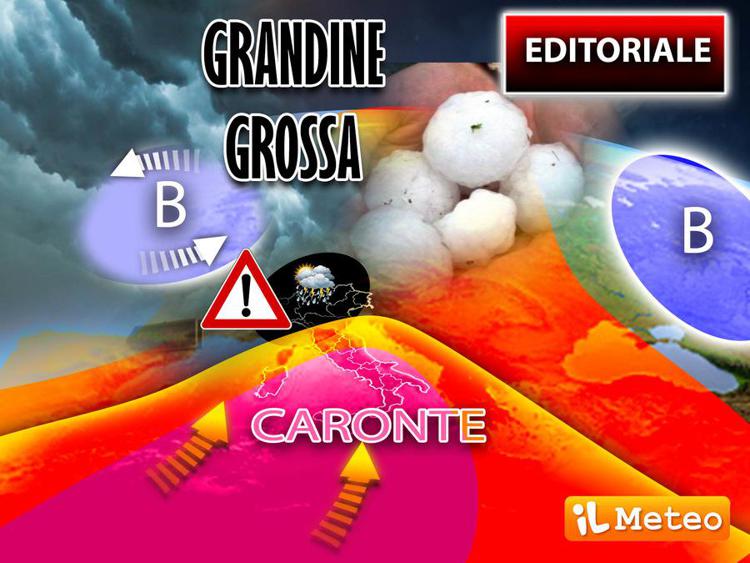 Meteo Italia, Caronte e caldo record al Centro-Sud. Temporali a Nord