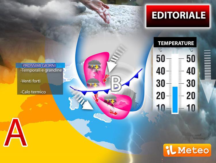 Caldo record, stop a Caronte: arriva crollo termico, previsioni meteo