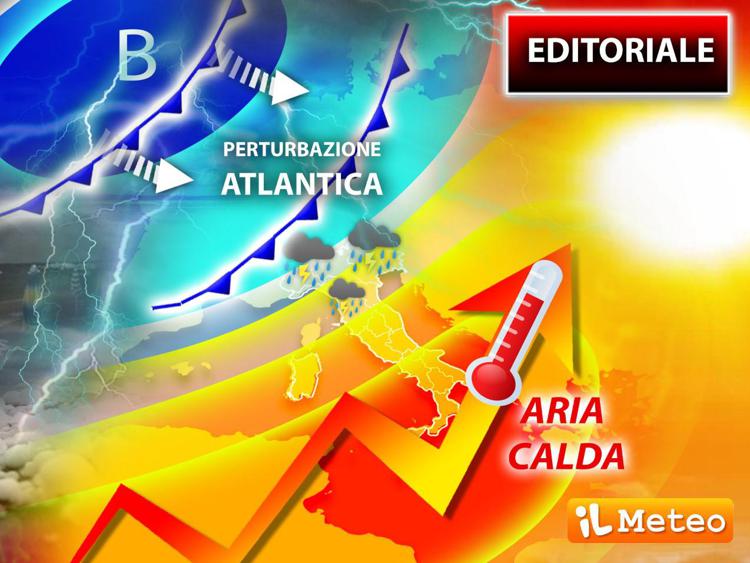 Anticiclone africano e perturbazione atlantica, Italia divisa dal meteo