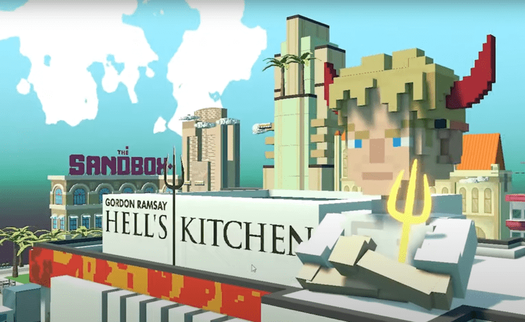 Gordon Ramsay entra nel metaverso con la cucina di Hell's Kitchen in The Sandbox