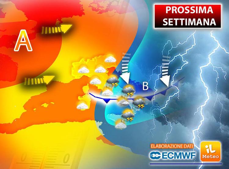 Caldo e temporali, in arrivo mini-ribaltone sull'Italia: previsioni meteo per i prossimi giorni