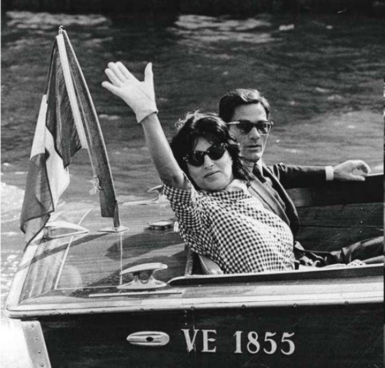 Anna Magnani e Pier Paolo Pasolini alla Mostra del Cinema di Venezia