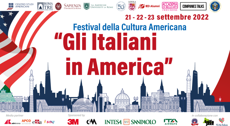Italia-Usa, dal 21 al 23 a Roma primo Festival cultura americana