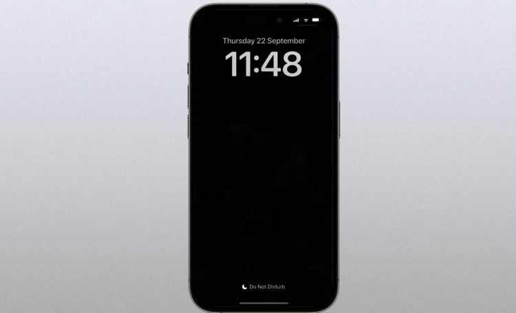 iPhone 14 Pro, come attivare il display always on senza sfondo