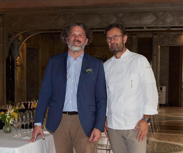 Axel Heinz (Ornellaia) e Chef Carlo Cracco