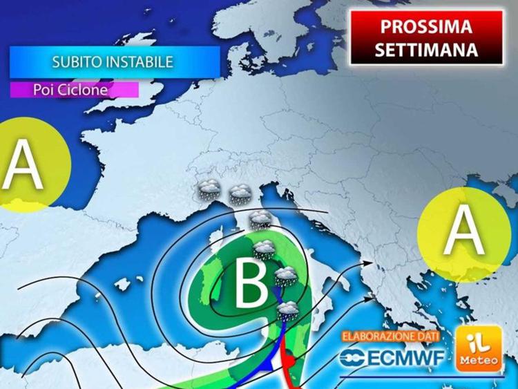 Maltempo sull'Italia, forte ondata e rischio eventi estremi: meteo della settimana