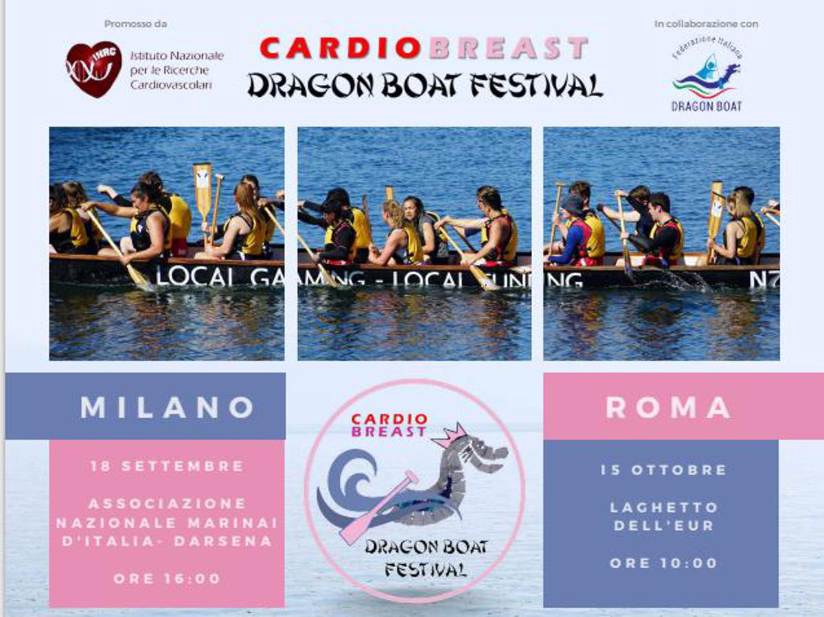 Nella Capitale si pagaia contro il tumore con il CardioBreast - Dragon Boat Festival