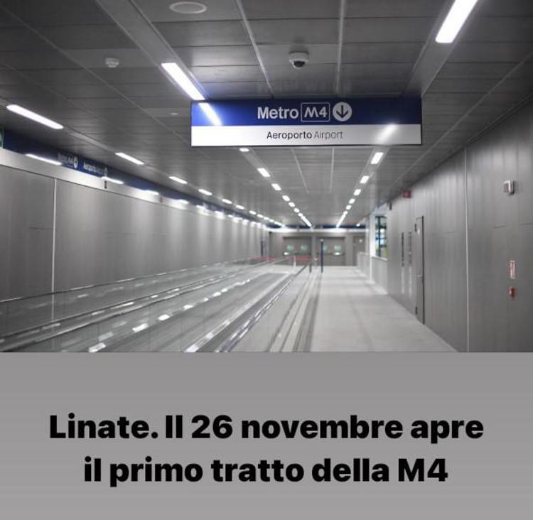 Milano, Sala annuncia: 'Il 26 novembre apre il primo tratto di M4'