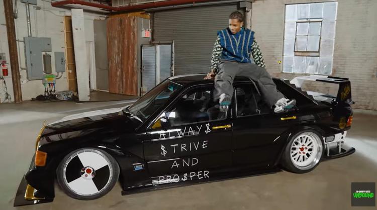 Mercedes 190 E personalizzata A$ap Rocky in Need For Speed Unbound