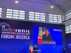 il ministro de Lavoro Marina Calderone nel corso del suo intervento