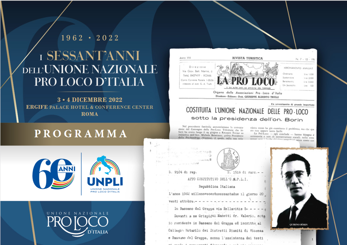 L'Unione Nazionale Pro Loco d'Italia compie 60 anni