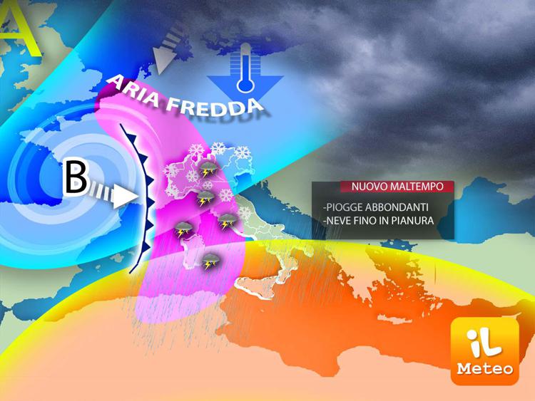 In arrivo nuova fase di maltempo, da quando: possibile neve su Milano e Torino