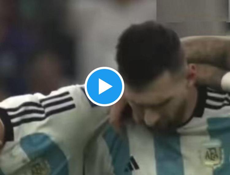 Argentina campione, Messi e la 'preghiera' a Maradona - Video