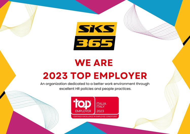 SKS365 ottiene la certificazione Top Employers Italy 2023