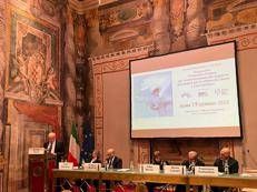 Un momento dell'intervento del presidente Anmil Zoello Forni