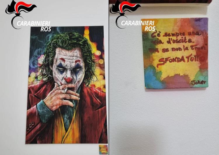 Messina Denaro, nel covo anche un quadro di 'Joker'