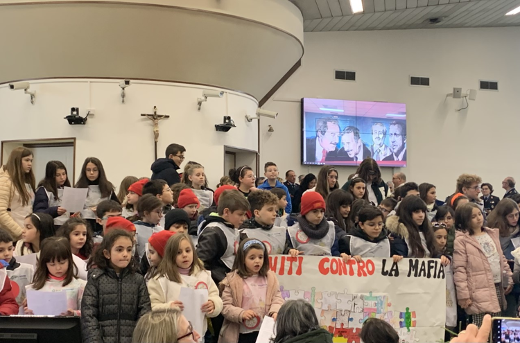 Al Bunker di Palermo il 'No alla mafia' dei bambini delle Madonie