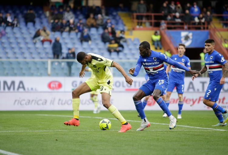 Samp-Udinese 0-1, gol di Ehizibue