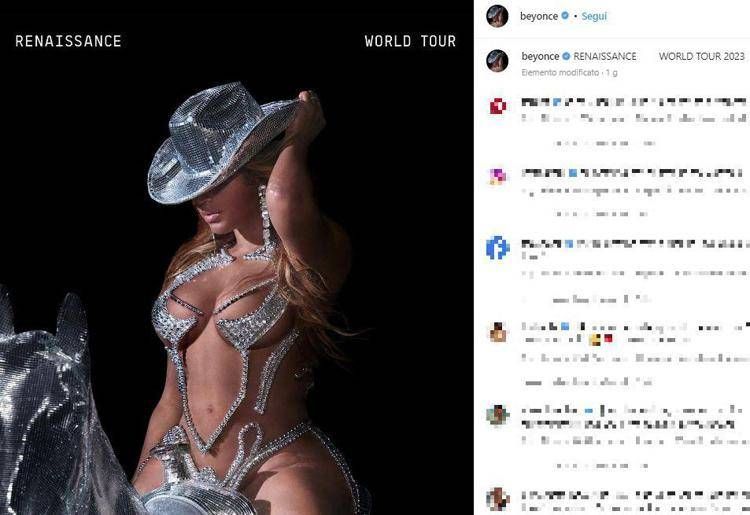 Beyoncé annuncia tour mondiale: per ora l'Italia non c'è