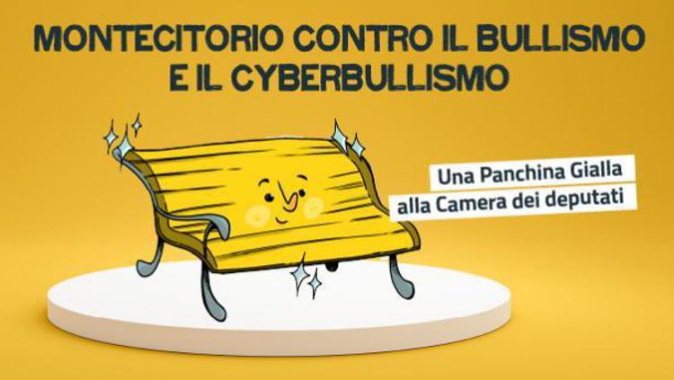Alla Camera una panchina gialla contro il cyberbullismo