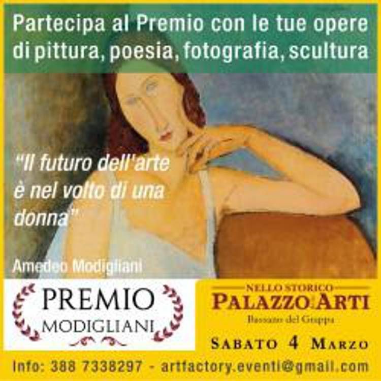 Il premio della Fondazione Amedeo Modigliani il 4 marzo a Bassano del Grappa.