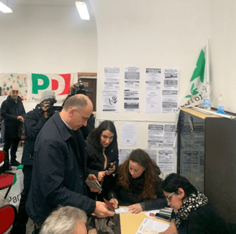 Pd, Letta votes in Testaccio.  “I’ll lend a hand without elbowing”