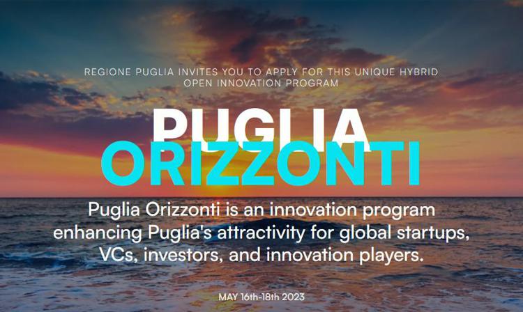 Puglia Orizzonti, 3 giorni dedicati all'agenda startup