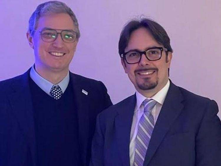 Il Dr. Mocci insieme al Presidente Peers nazionale Dr. Marco Toia