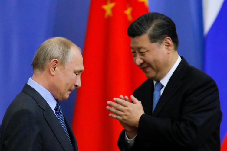 Putin e Xi in un precedente incontro - (Afp)