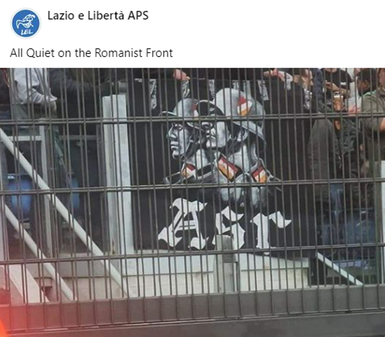 Derby Lazio-Roma, spunta foto bandiera con soldati nazisti in curva Sud