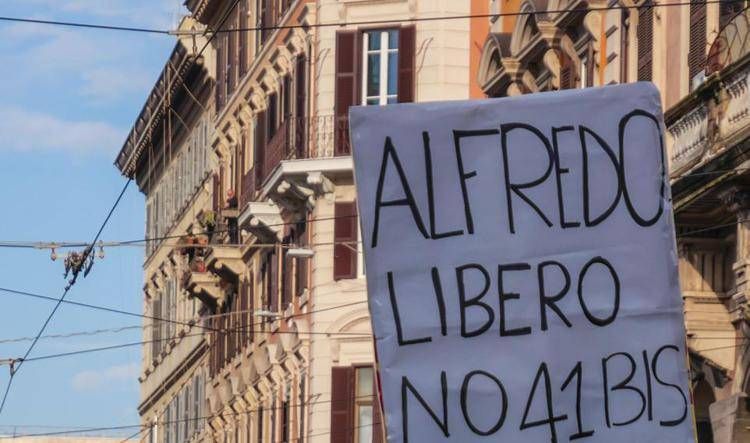 Manifesto per l'anarchico Alfredo Cospito - Fotogramma