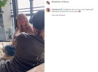 Diletta Leotta è incinta, l'annuncio social con Loris Kari