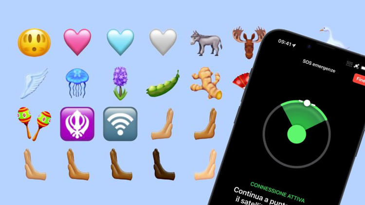 iOS e iPadOS si aggiornano, nuove emoji e SOS via satellite anche in Italia