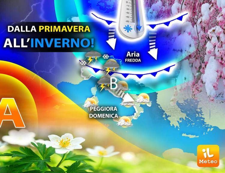 Meteo, domenica giù le temperature: torna l'inverno